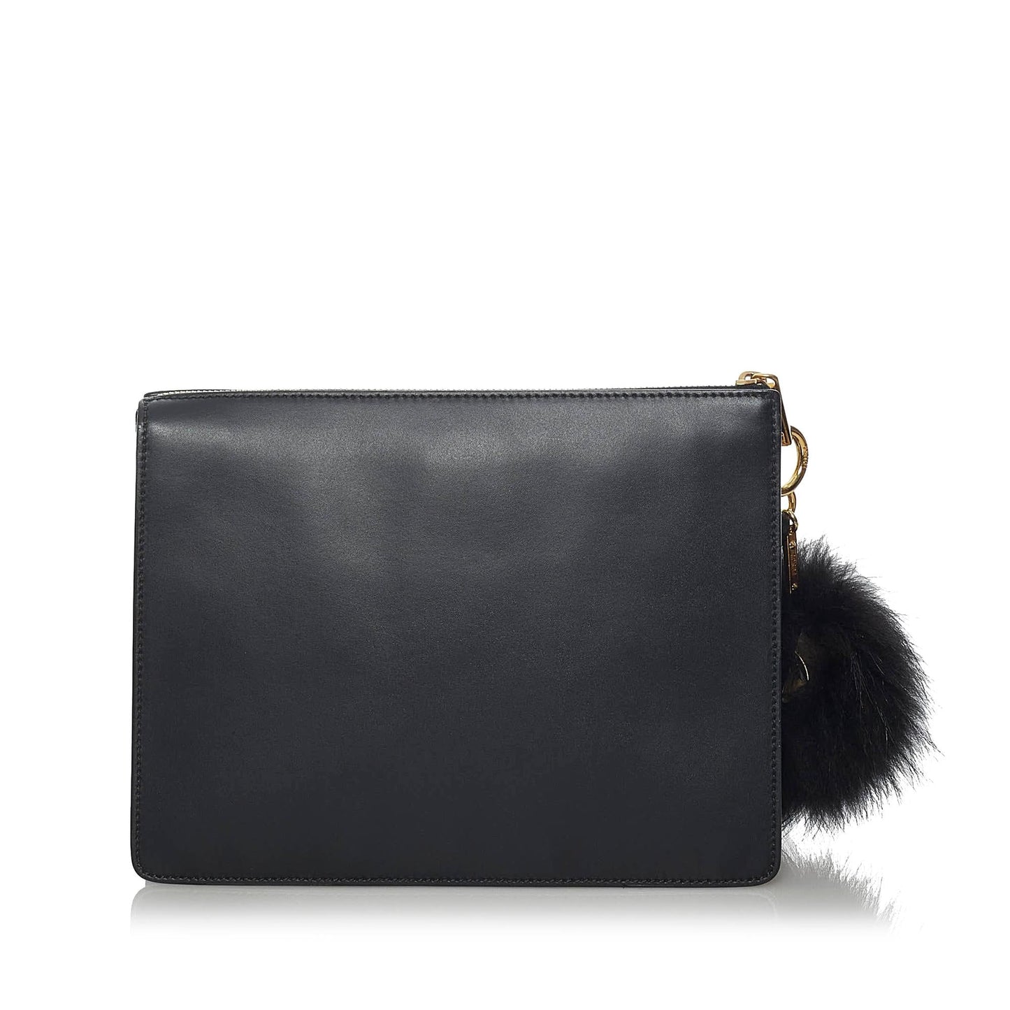 Fendi Monster Leather Clutch Bag (33968)