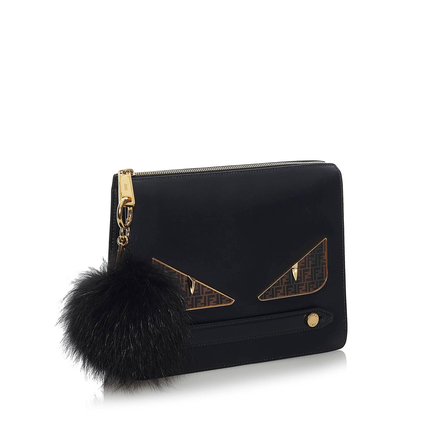 Fendi Monster Leather Clutch Bag (33968)