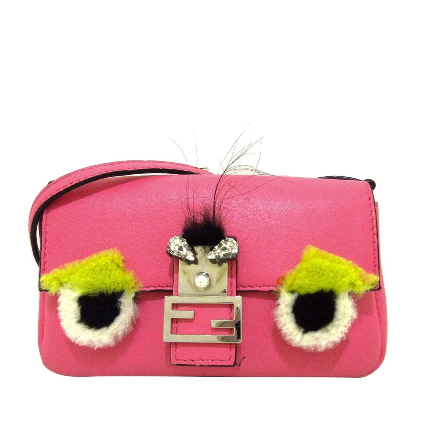 Fendi Monster Leather Crossbody Bag (32005)