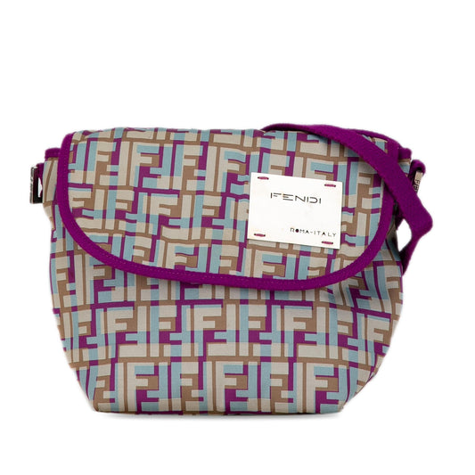 Fendi Multicolor Zucca Nylon Crossbody (5MQTj2)