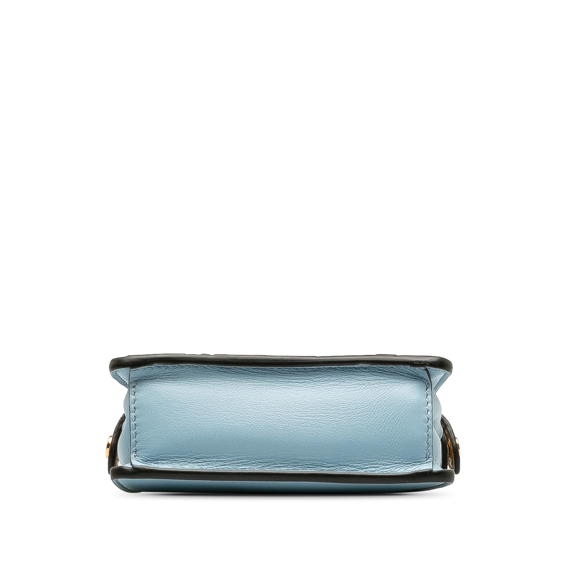 Fendi Nano Rainbow Inlay Peekaboo Satchel