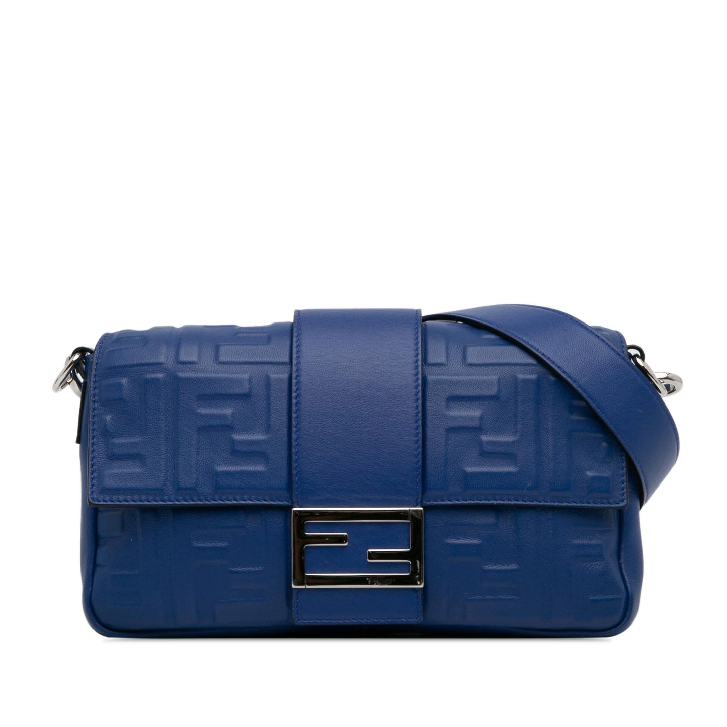 Fendi Nappa FF 1974 Embossed Belt Baguette (QBKsoa)