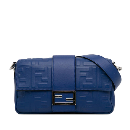 Fendi Nappa FF 1974 Embossed Belt Baguette (QBKsoa)