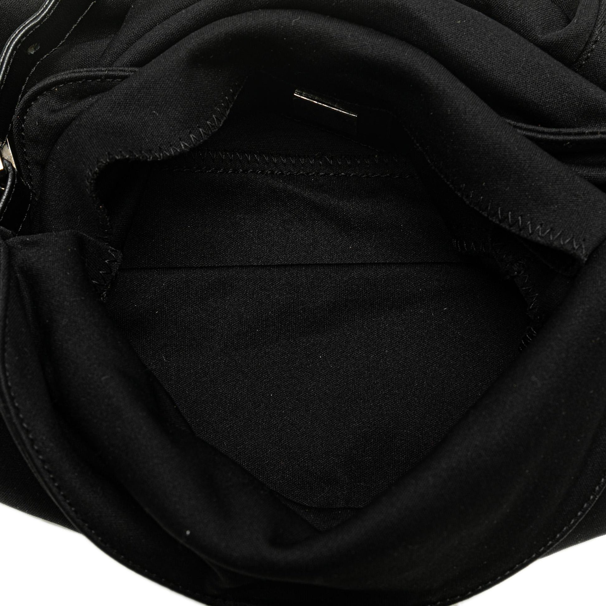 Fendi Neoprene Double Flap Shoulder Bag (SHG-Fp6HvH)