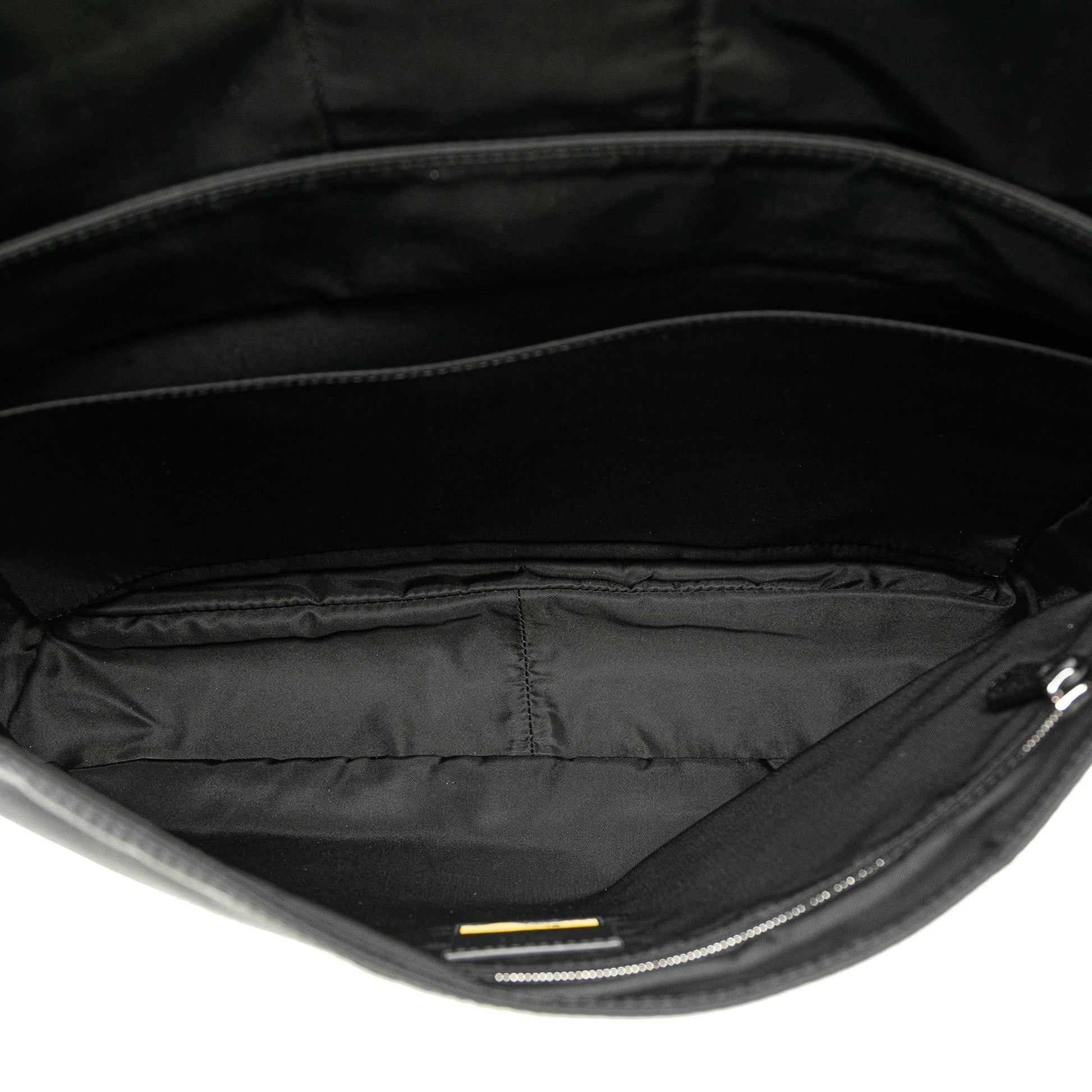 Fendi Nylon Baguette Messenger Bag