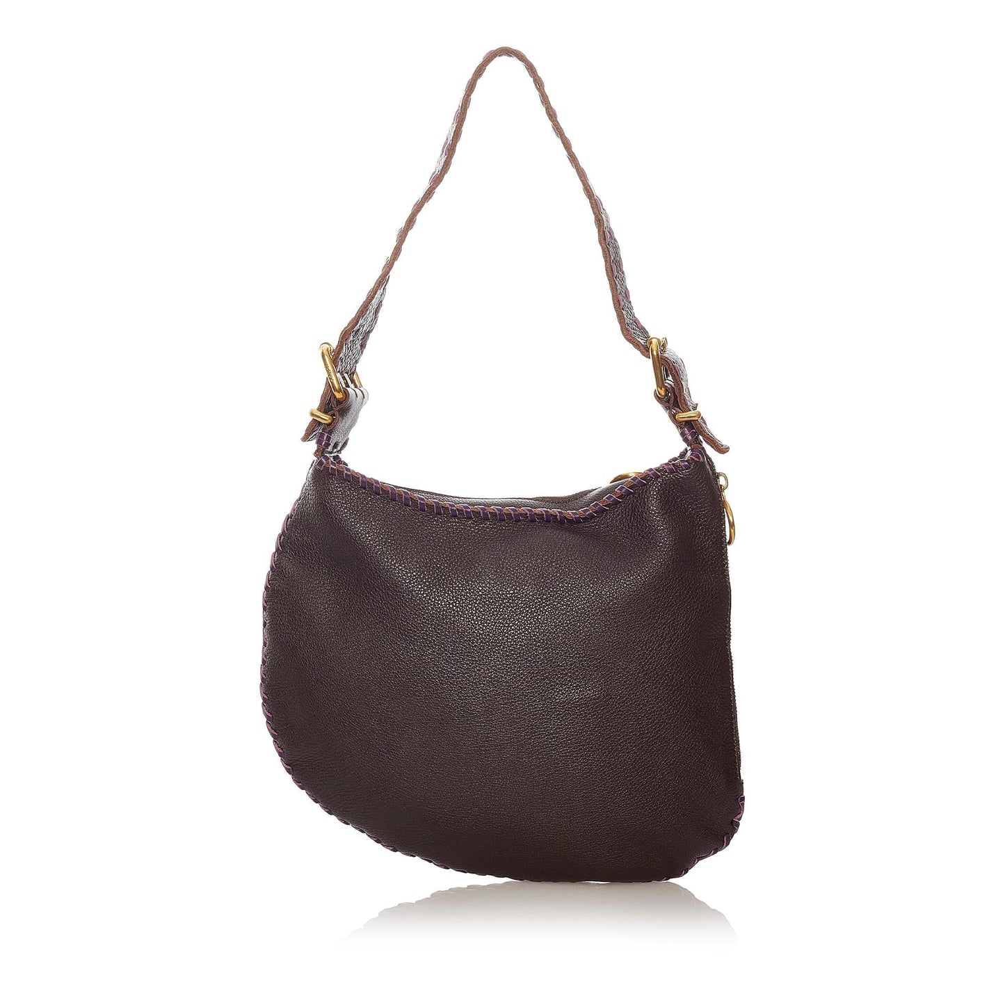 Fendi Oyster Leather Hobo Bag (27894)