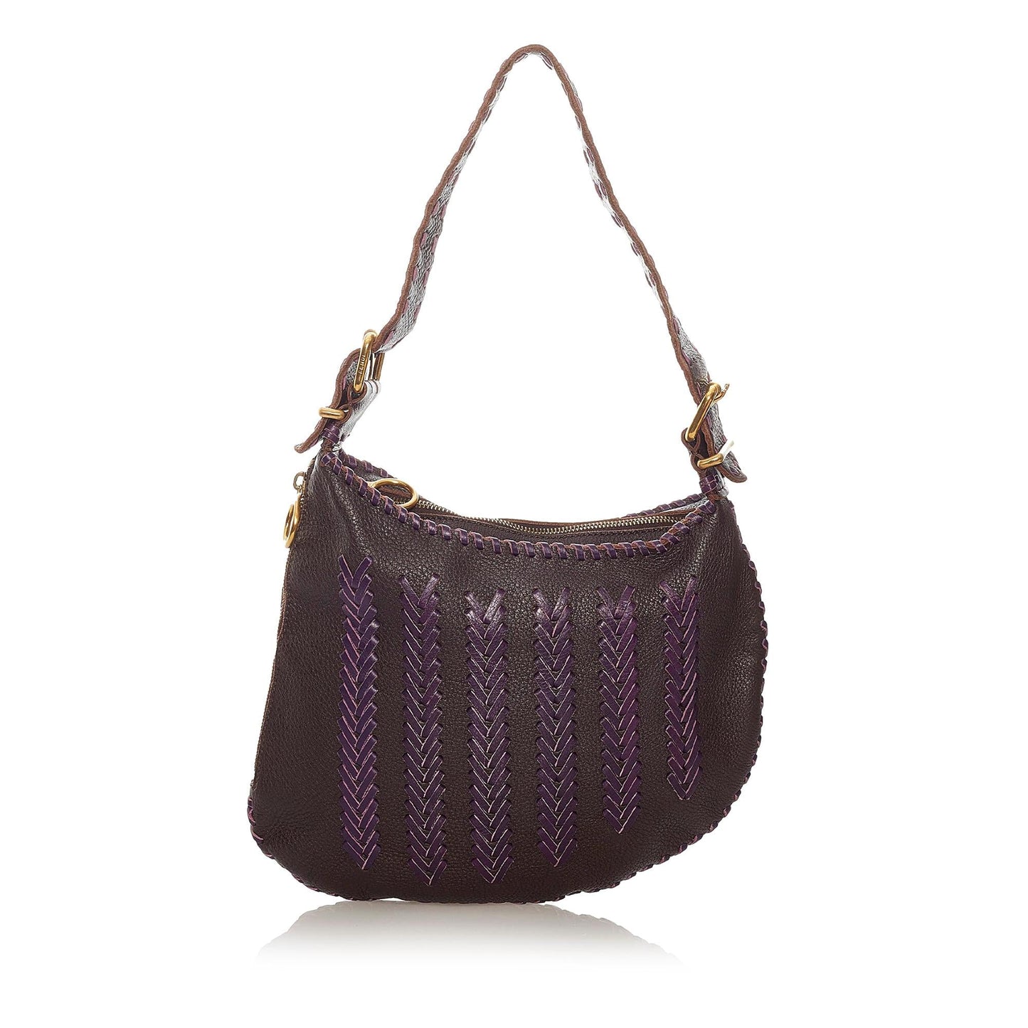 Fendi Oyster Leather Hobo Bag (27894)