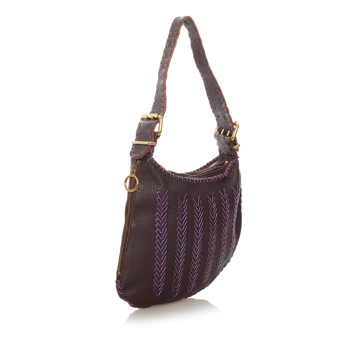 Fendi Oyster Leather Hobo Bag (27894)