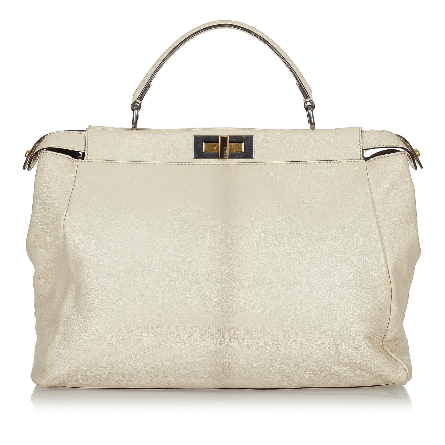 Fendi Peekaboo Leather Satchel (26729)