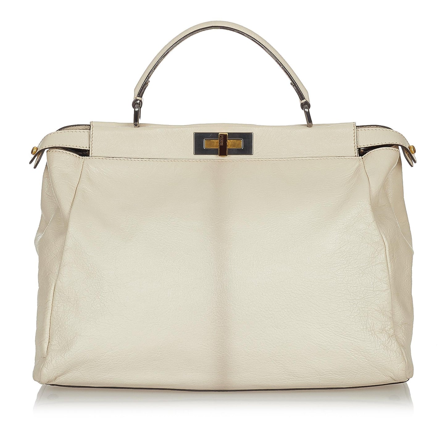 Fendi Peekaboo Leather Satchel (26729)