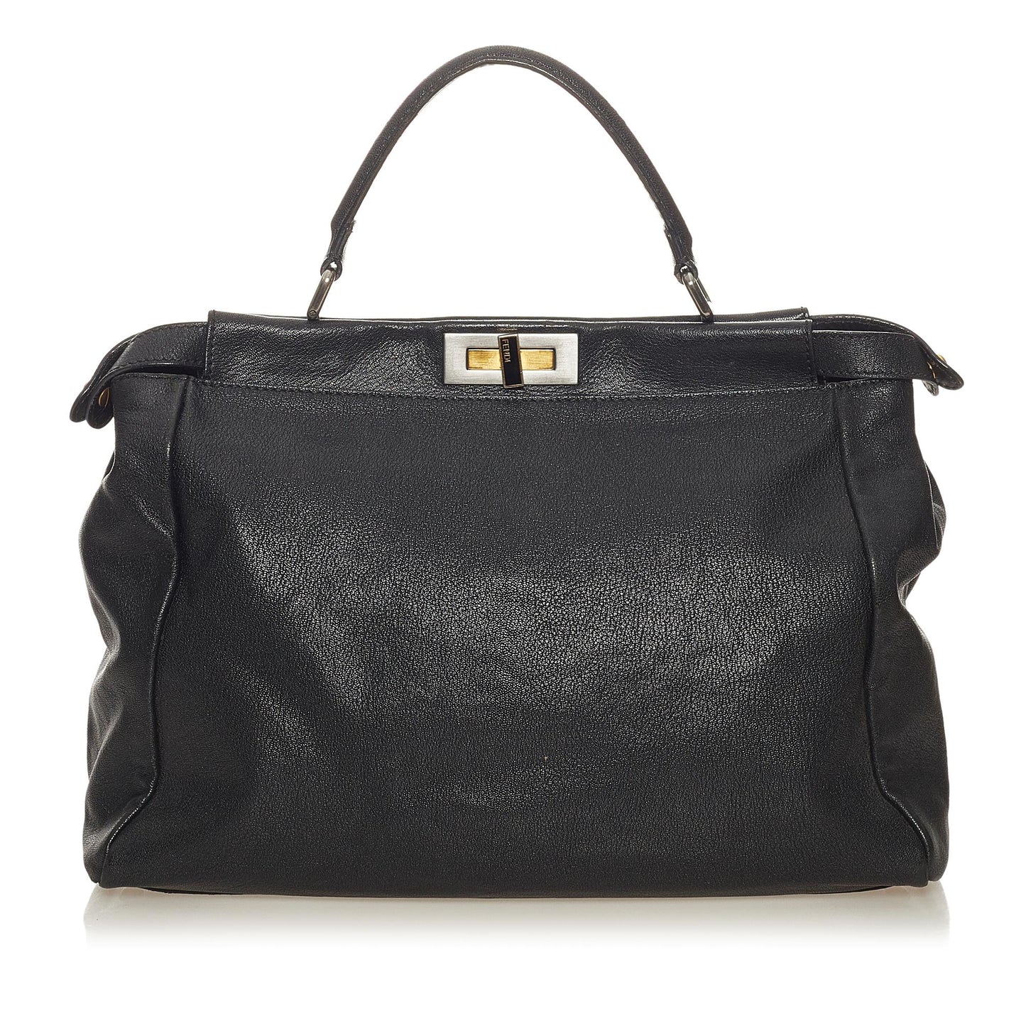 Fendi Peekaboo Leather Satchel (27736)