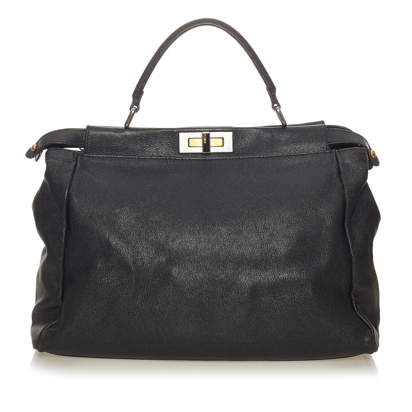 Fendi Peekaboo Leather Satchel (27736)
