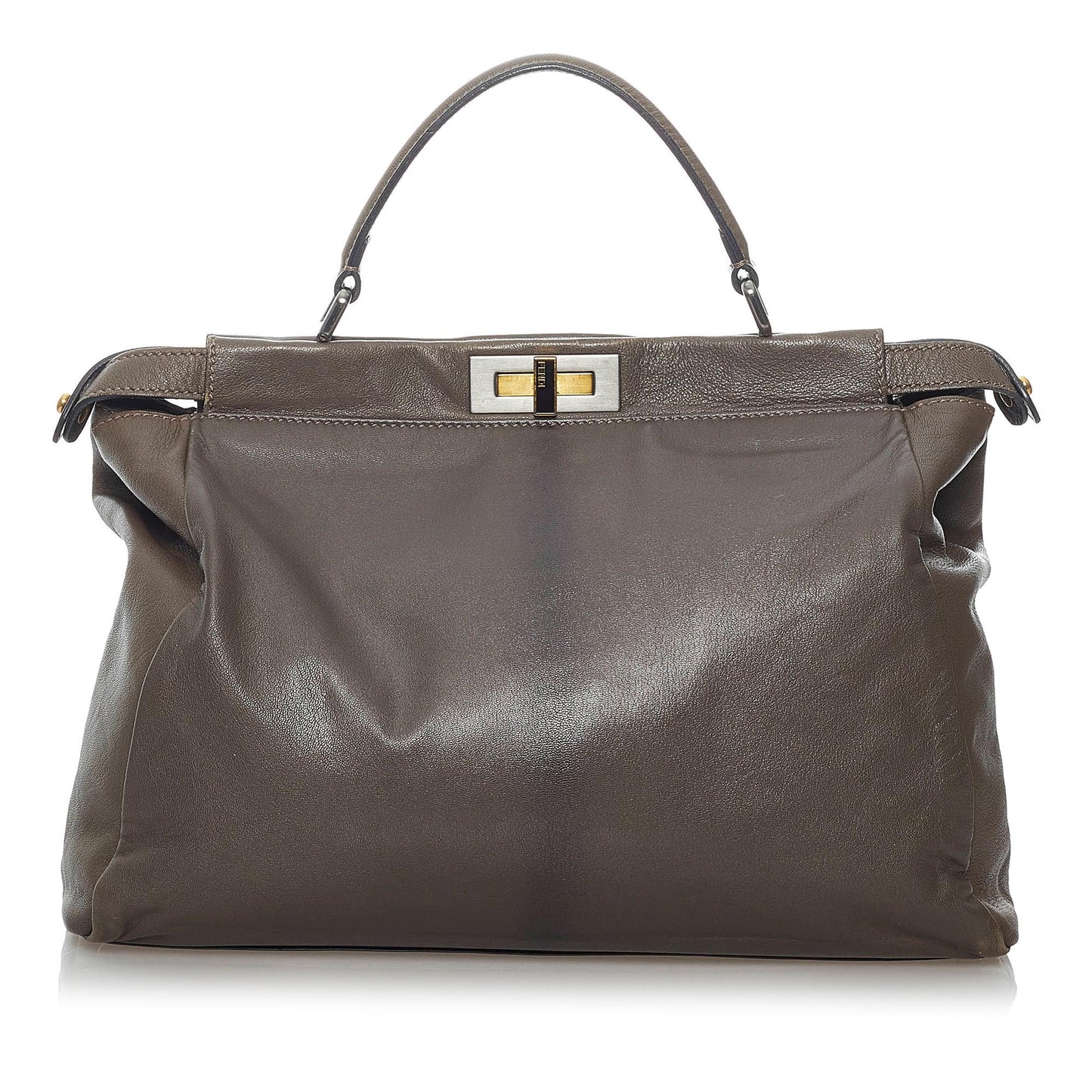 Fendi Peekaboo Leather Satchel (30047)