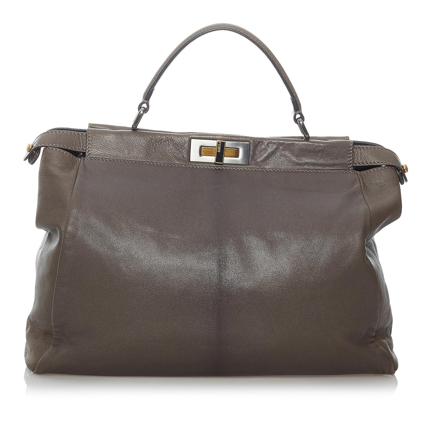 Fendi Peekaboo Leather Satchel (30047)
