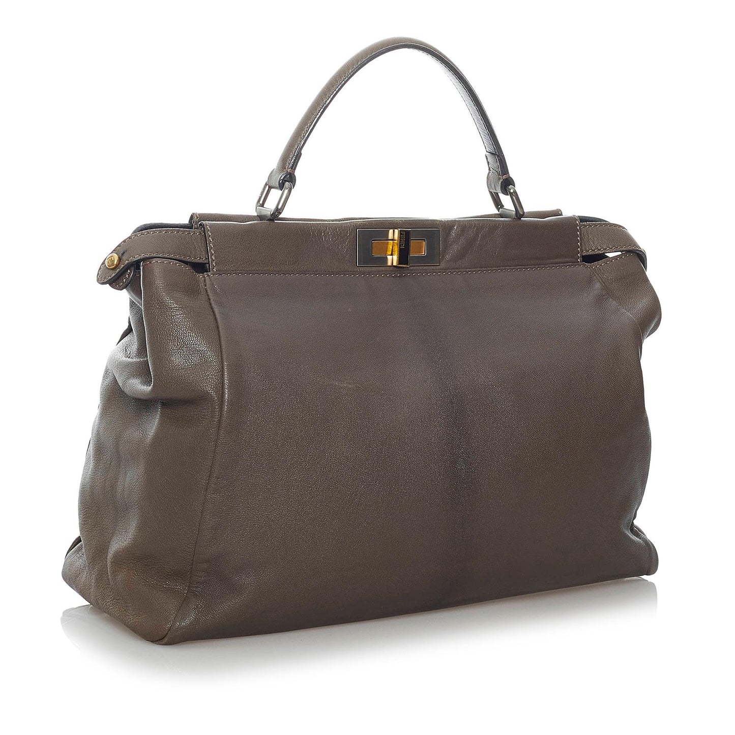 Fendi Peekaboo Leather Satchel (30047)