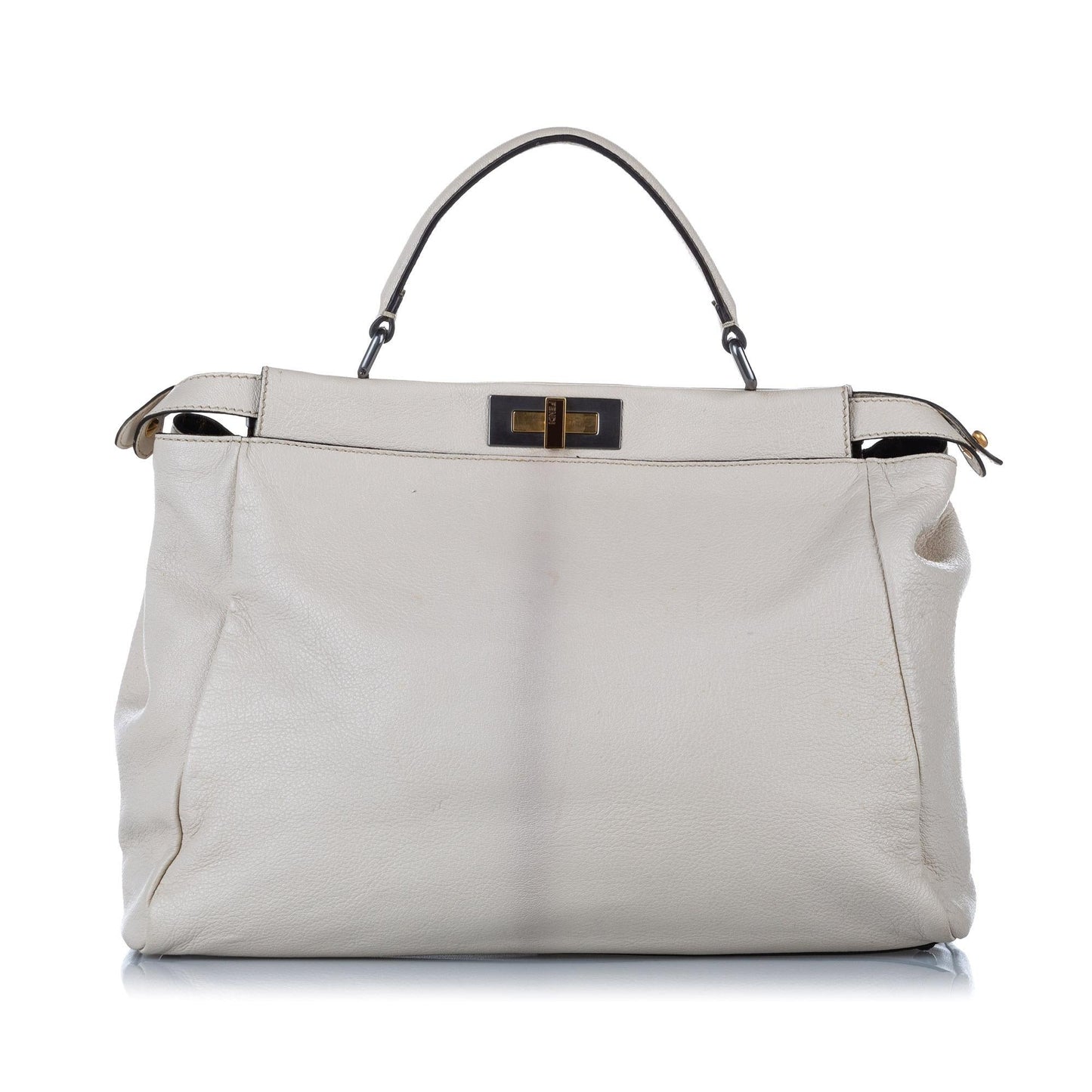 Fendi Peekaboo Leather Satchel (32335)