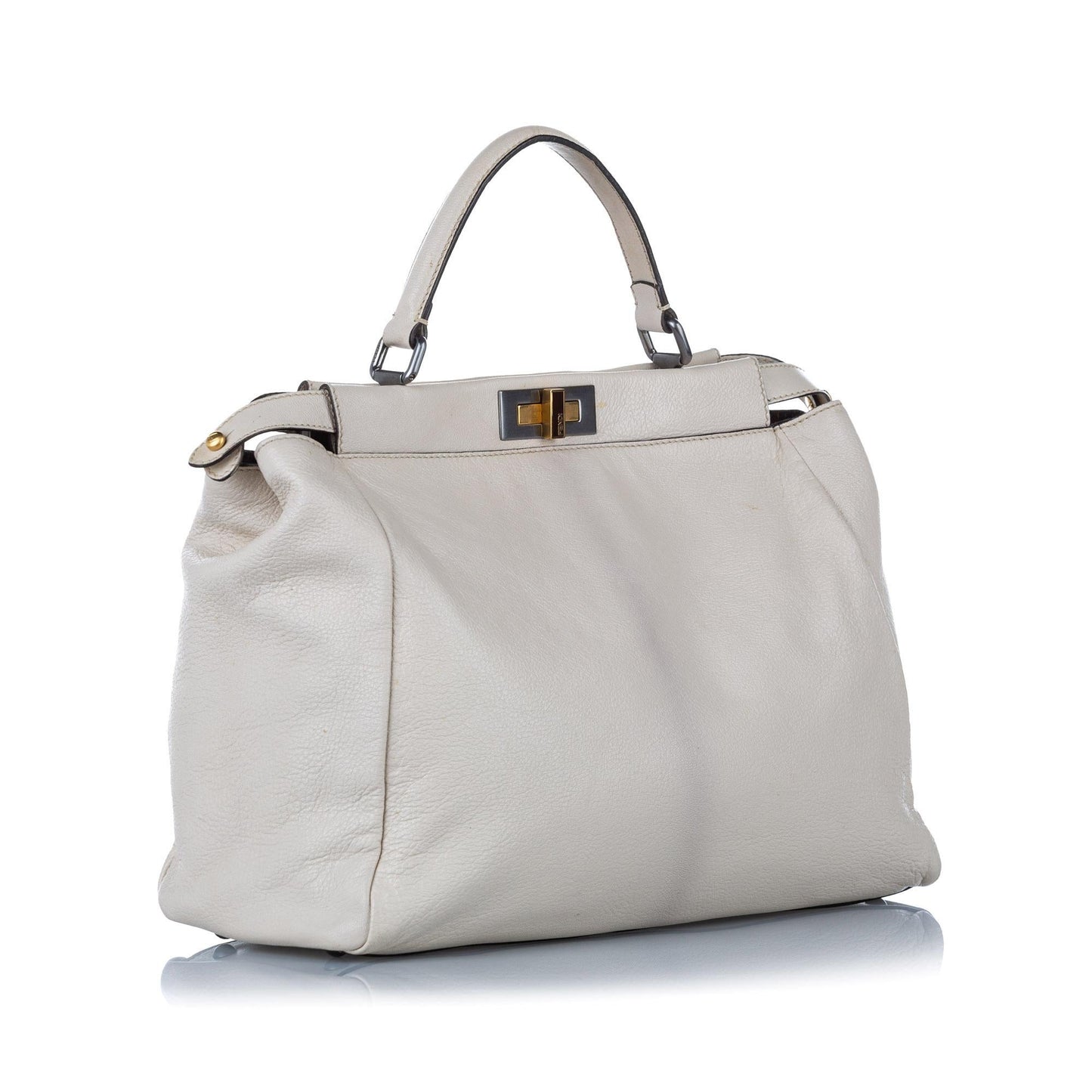 Fendi Peekaboo Leather Satchel (32335)