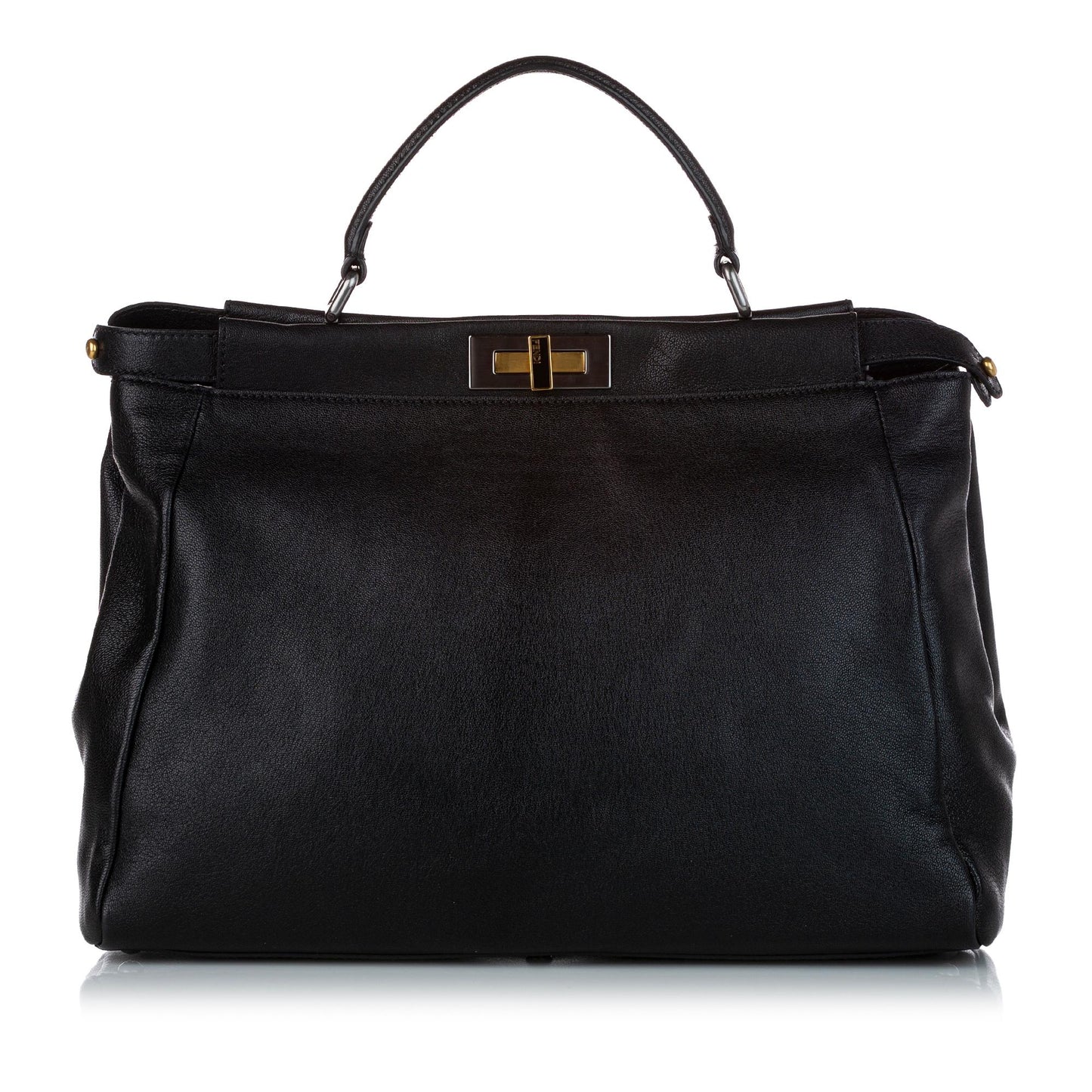 Fendi Peekaboo Leather Satchel (32463)