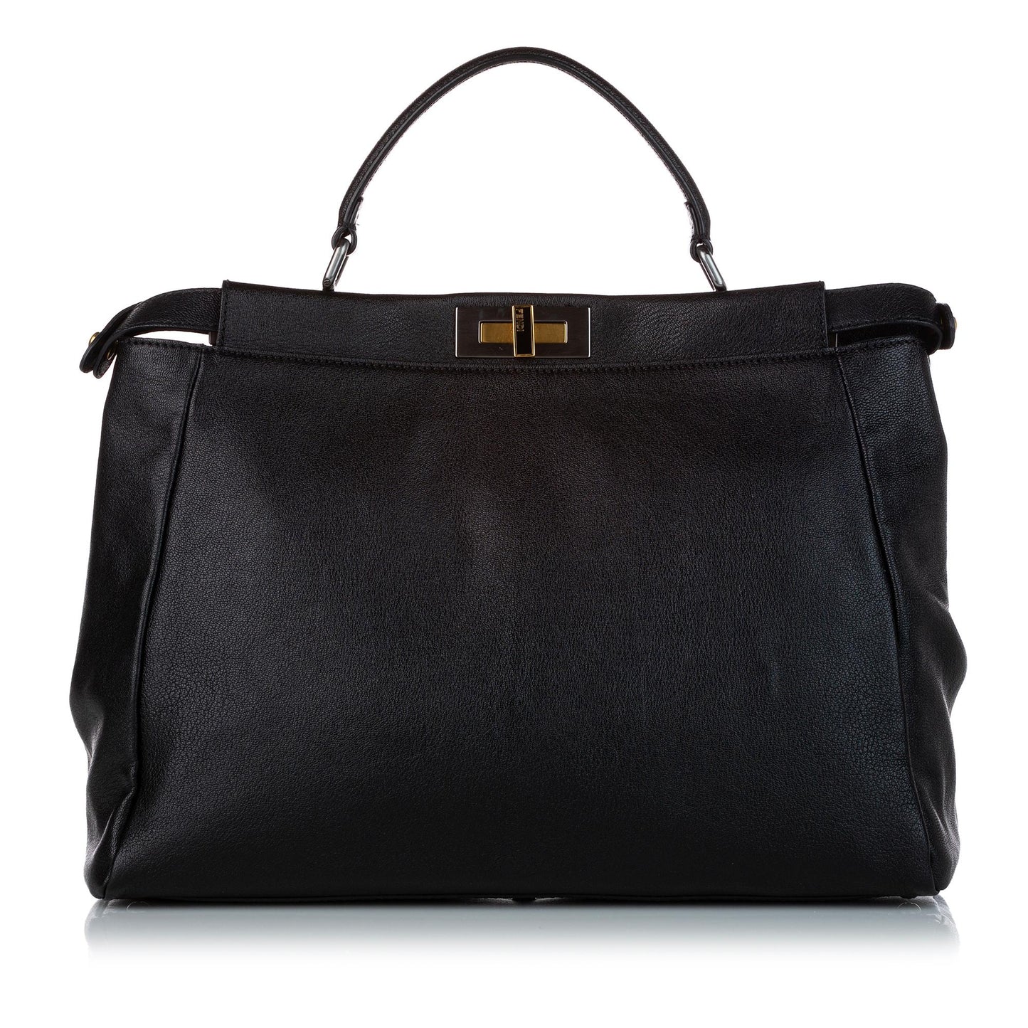 Fendi Peekaboo Leather Satchel (32463)