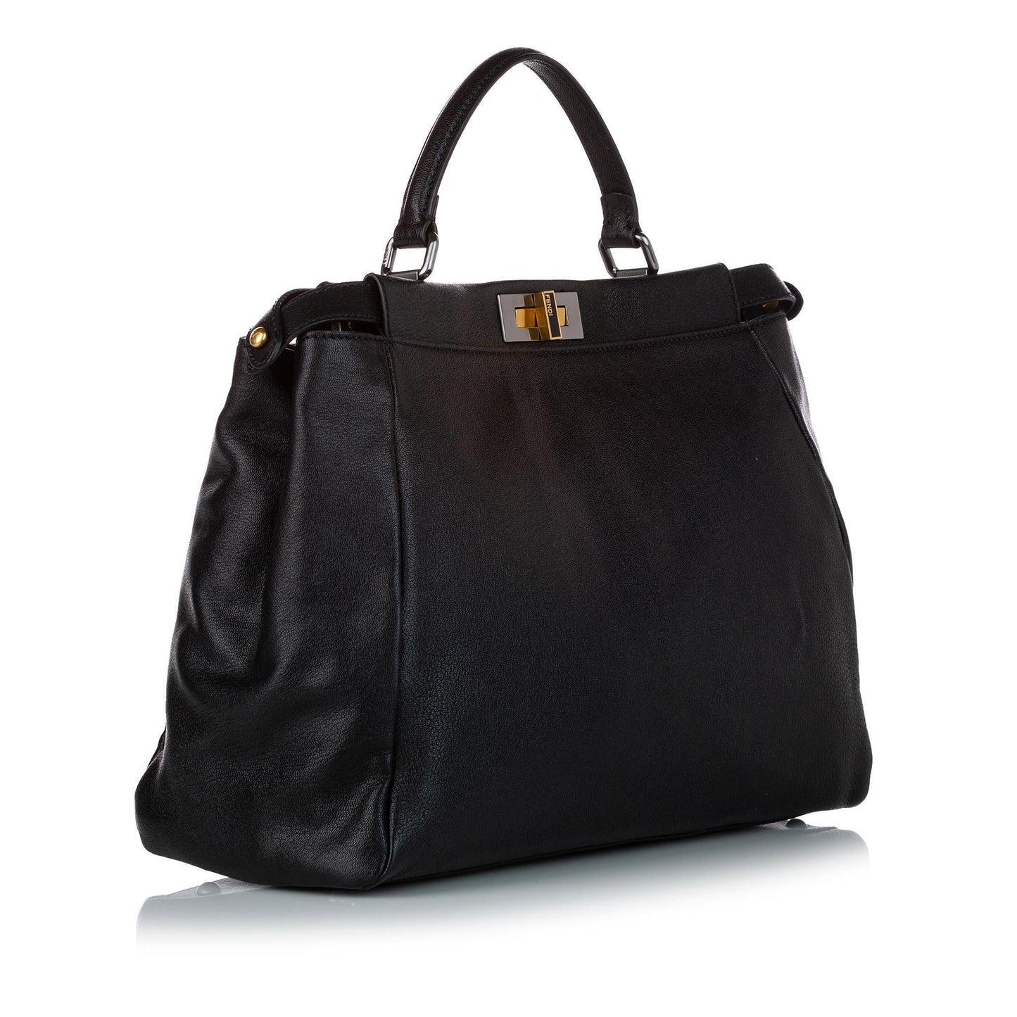 Fendi Peekaboo Leather Satchel (32463)