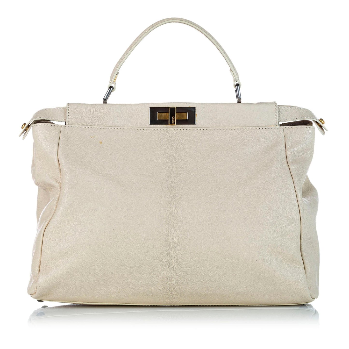 Fendi Peekaboo Leather Satchel (32466)