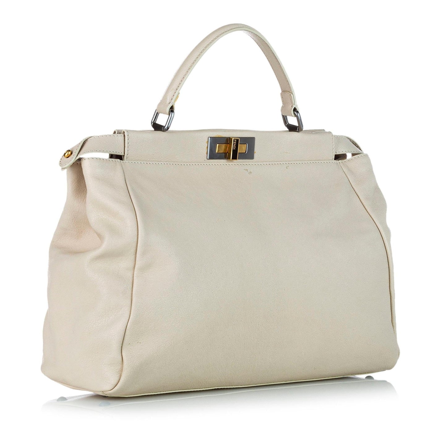 Fendi Peekaboo Leather Satchel (32466)