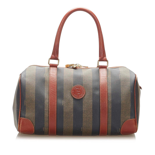 Fendi Pequin Boston Bag (22405)