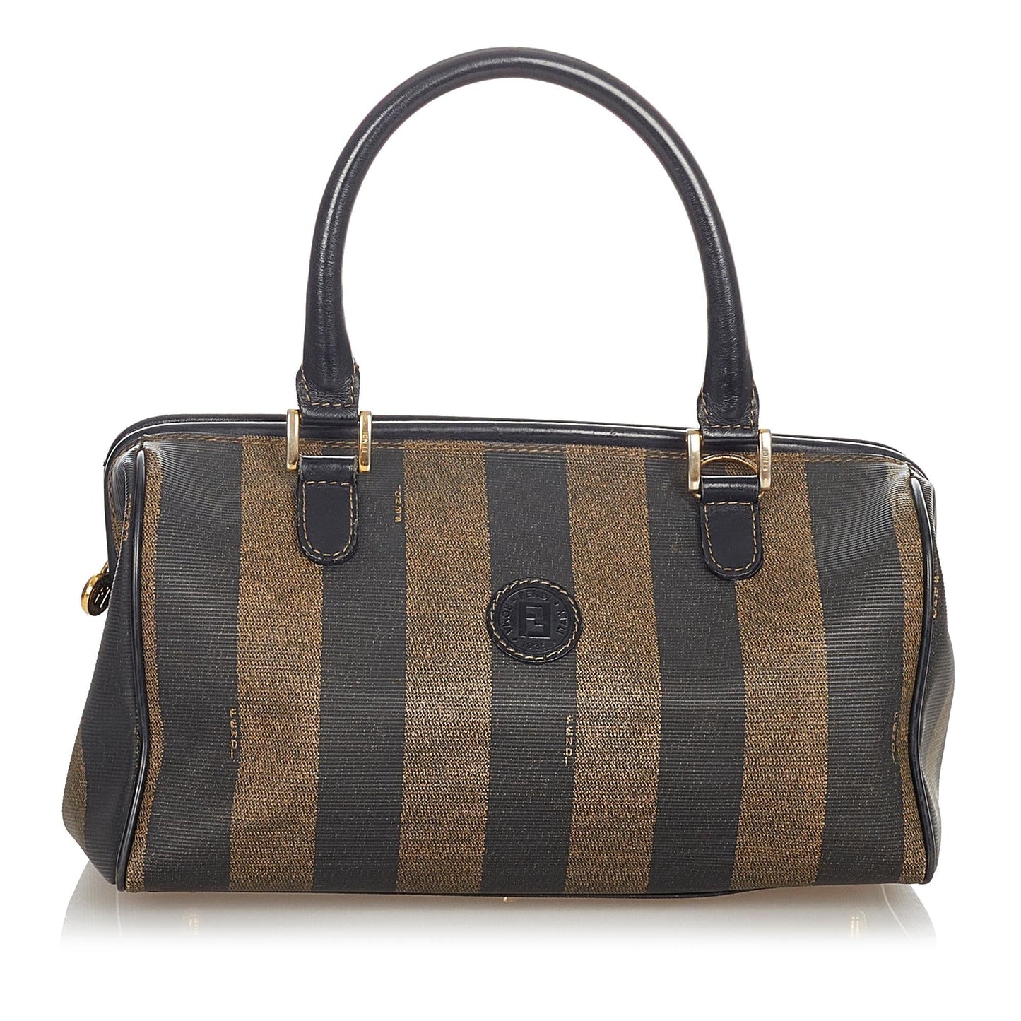 Fendi Pequin Boston Bag (23973)