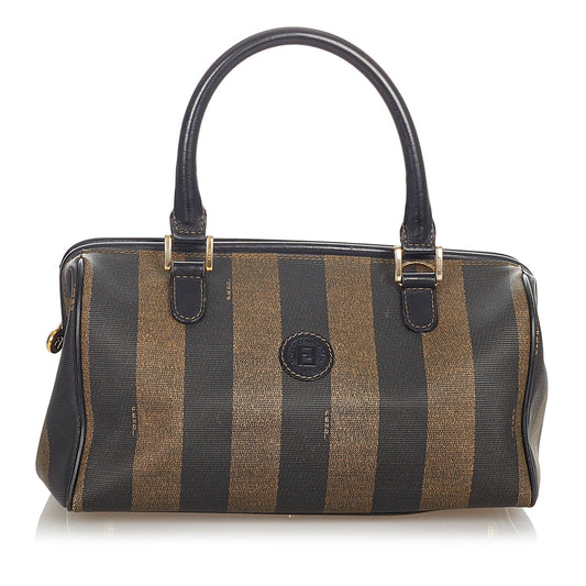 Fendi Pequin Boston Bag (23973)