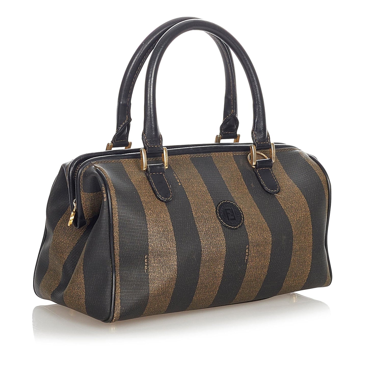 Fendi Pequin Boston Bag (23973)