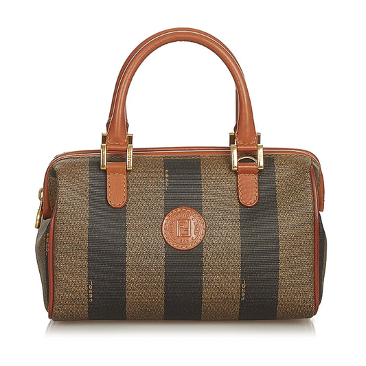 Fendi Pequin Boston Bag (26237)