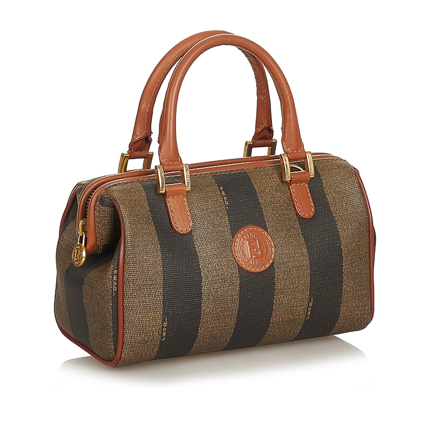 Fendi Pequin Boston Bag (26237)