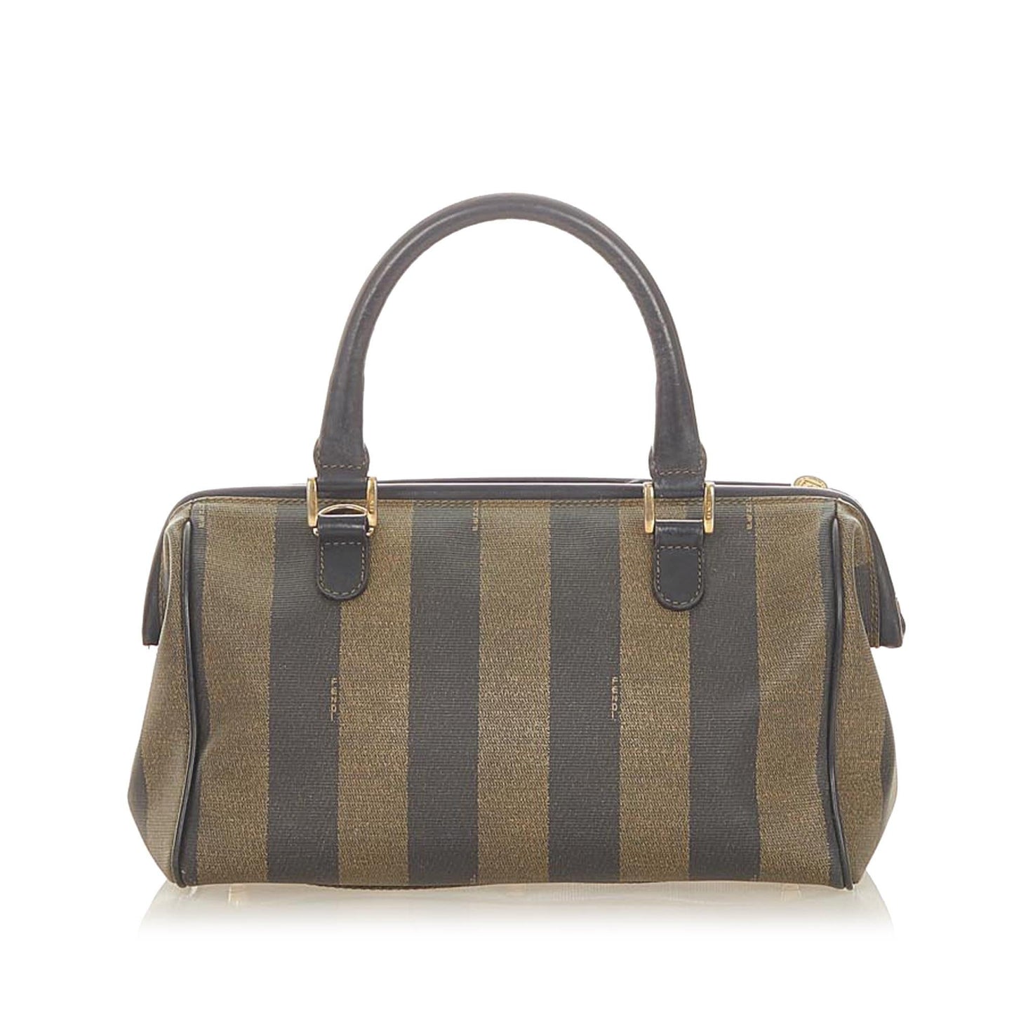 Fendi Pequin Boston Bag