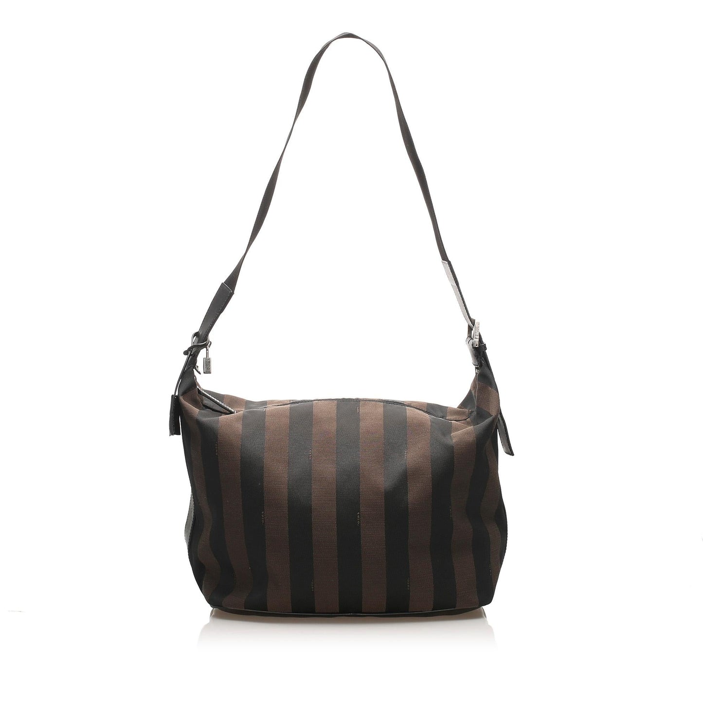 Fendi Pequin Canvas Shoulder Bag (11396)