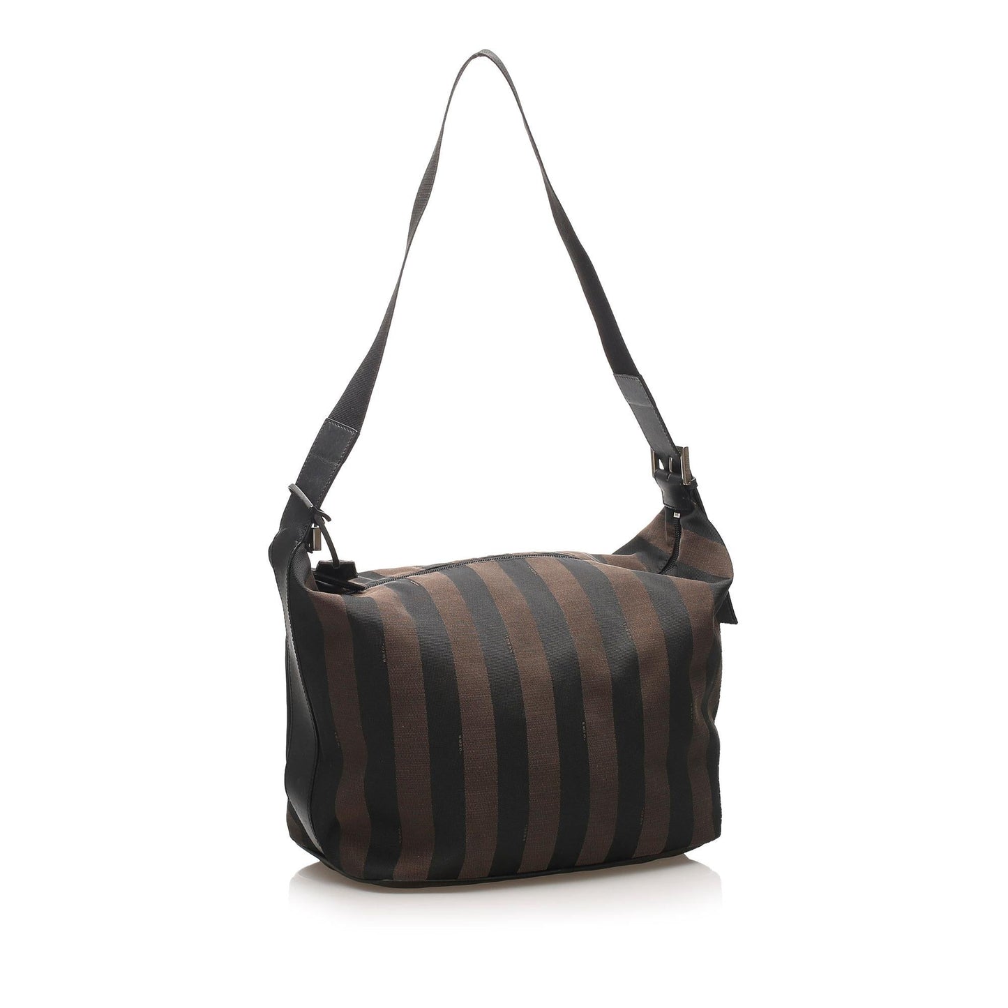 Fendi Pequin Canvas Shoulder Bag (11396)