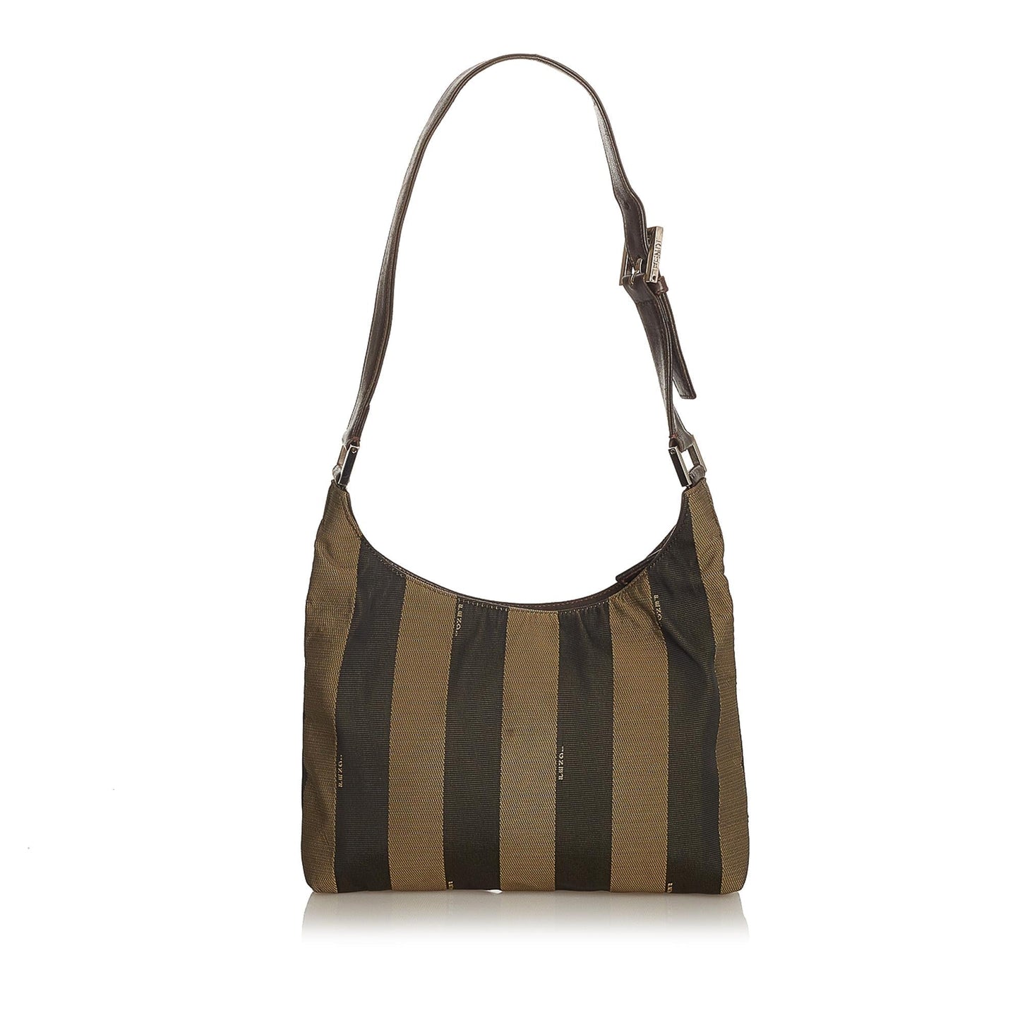 Fendi Pequin Canvas Shoulder Bag (25160)