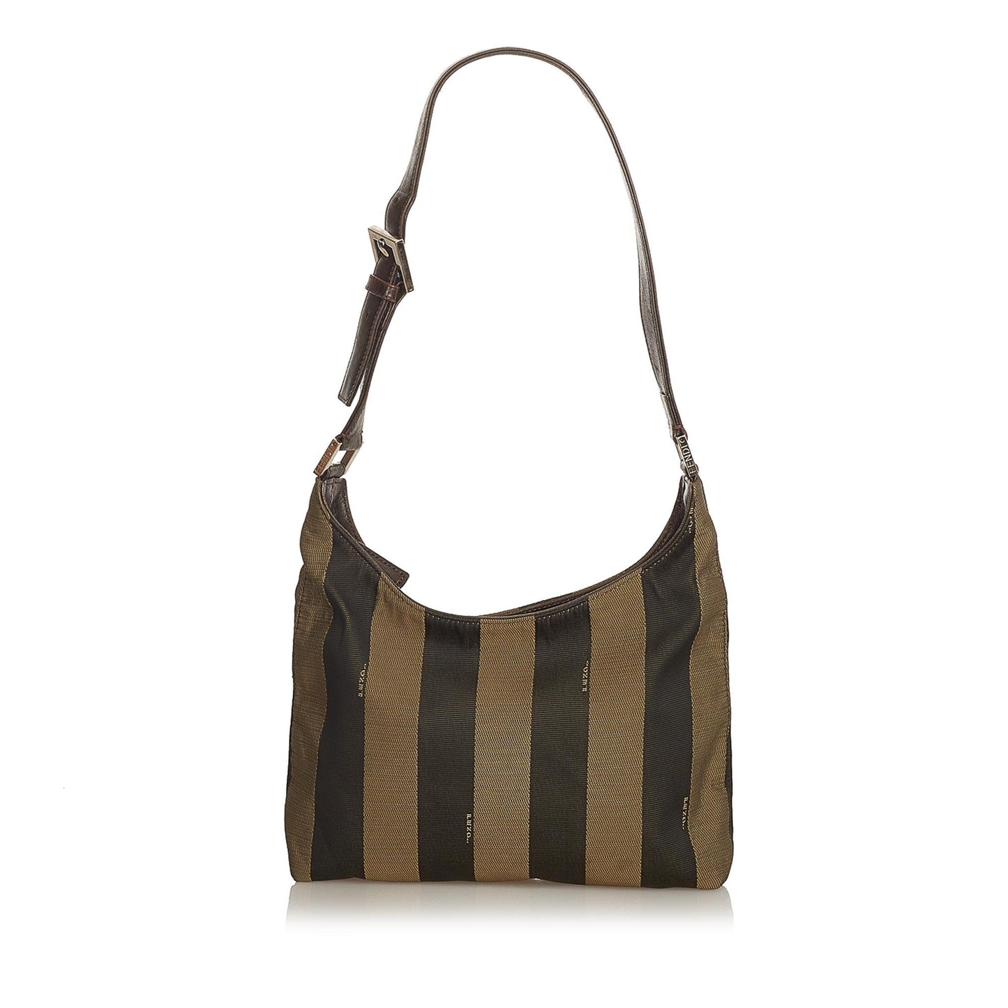 Fendi Pequin Canvas Shoulder Bag (25160)