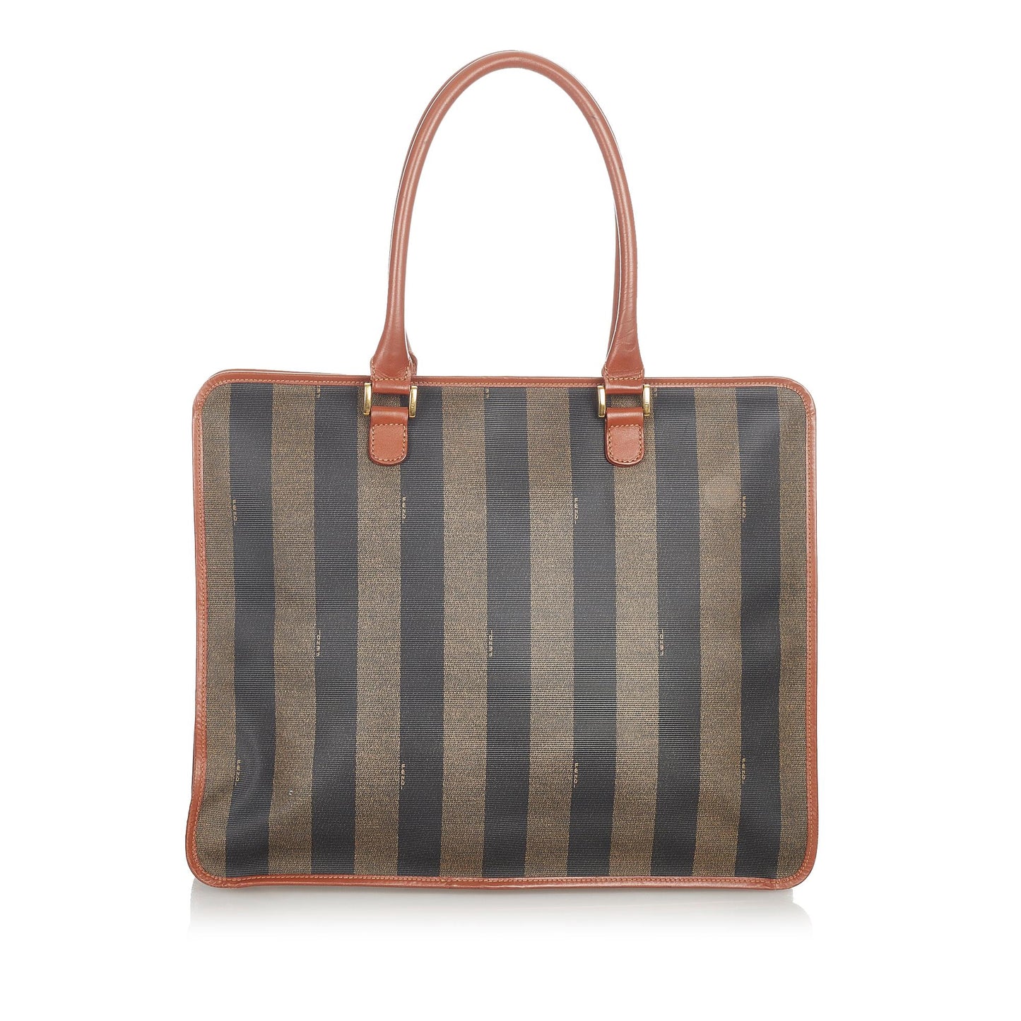 Fendi Pequin Canvas Tote Bag (23640)