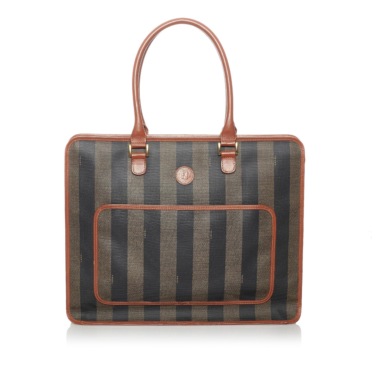 Fendi Pequin Canvas Tote Bag (30209)