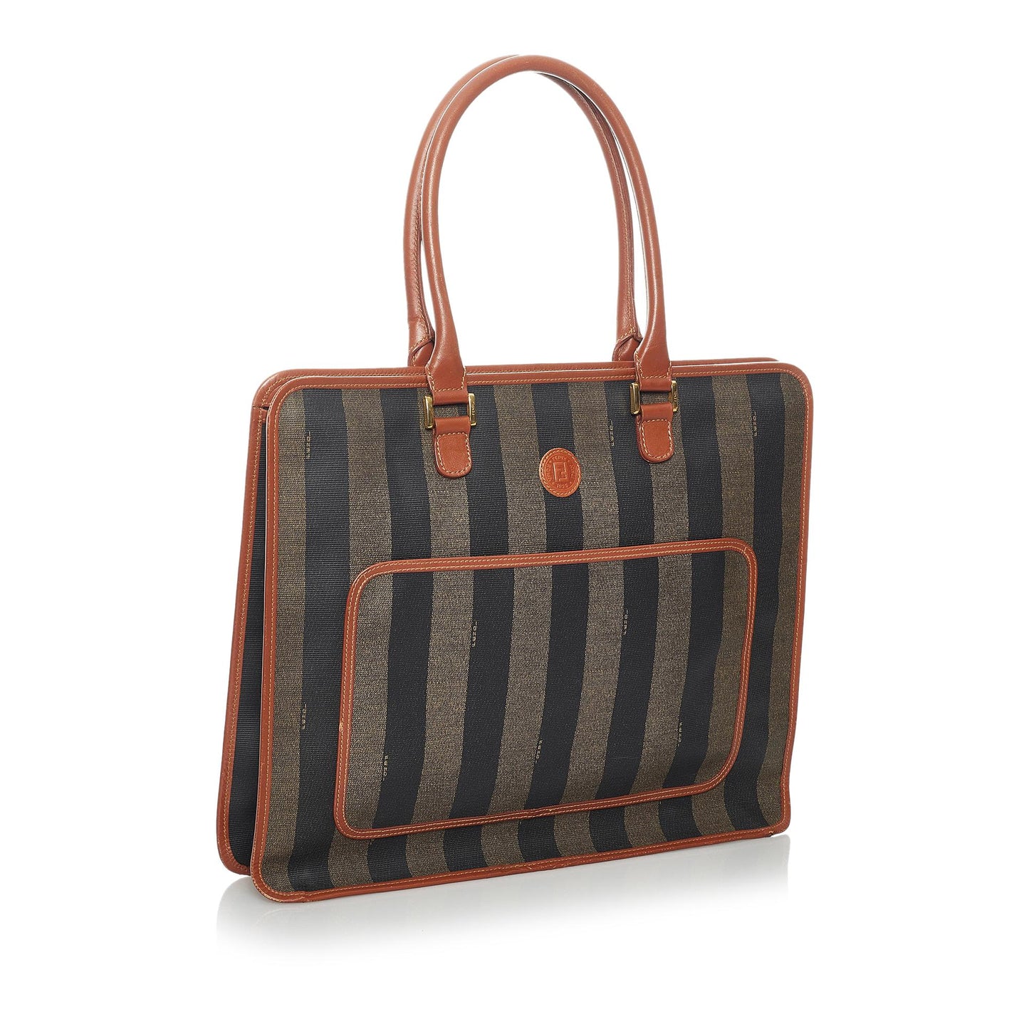 Fendi Pequin Canvas Tote Bag (30209)