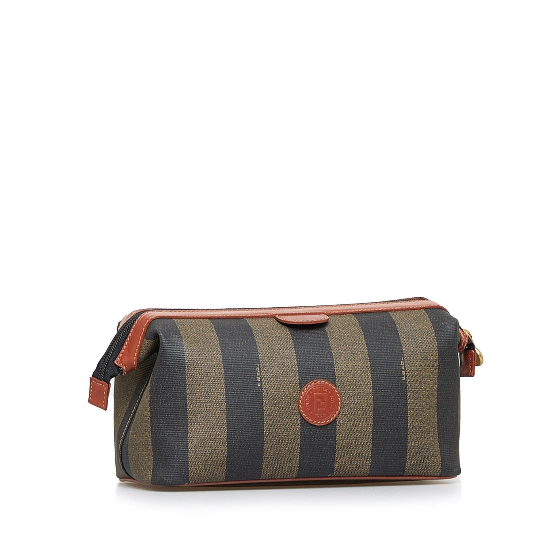 Fendi Pequin Clutch Bag