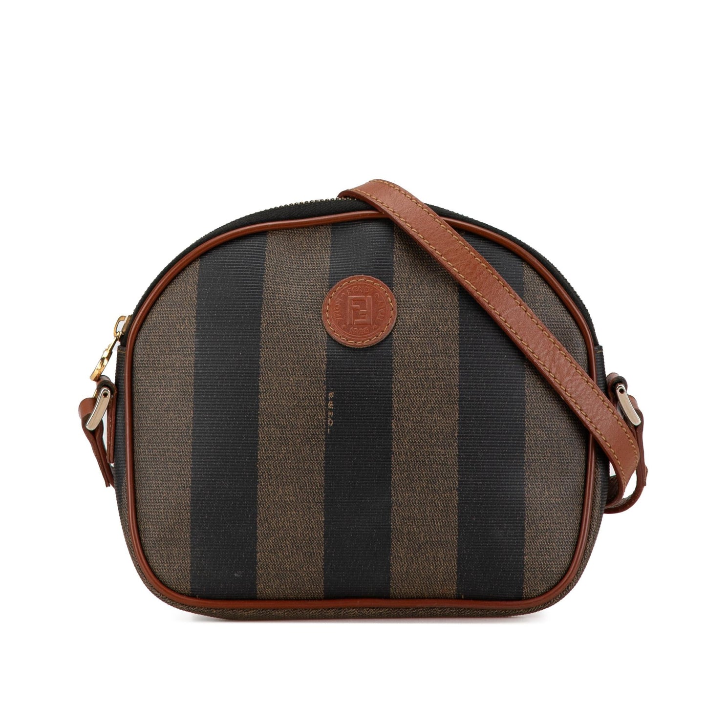 Fendi Pequin Coated Canvas Crossbody (UZy5af)