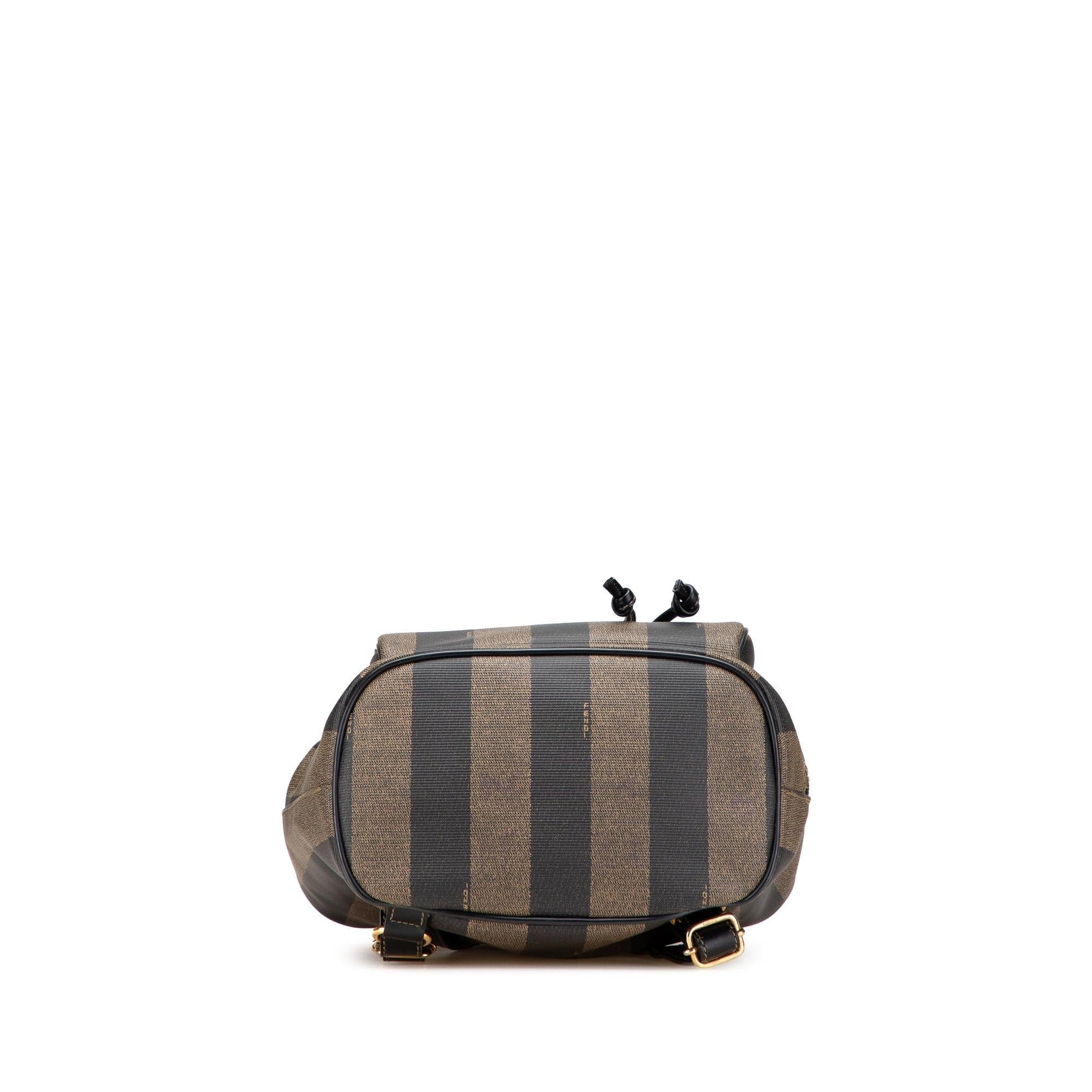 Fendi Mini Zucca Embossed Leather Baguette Satchel
