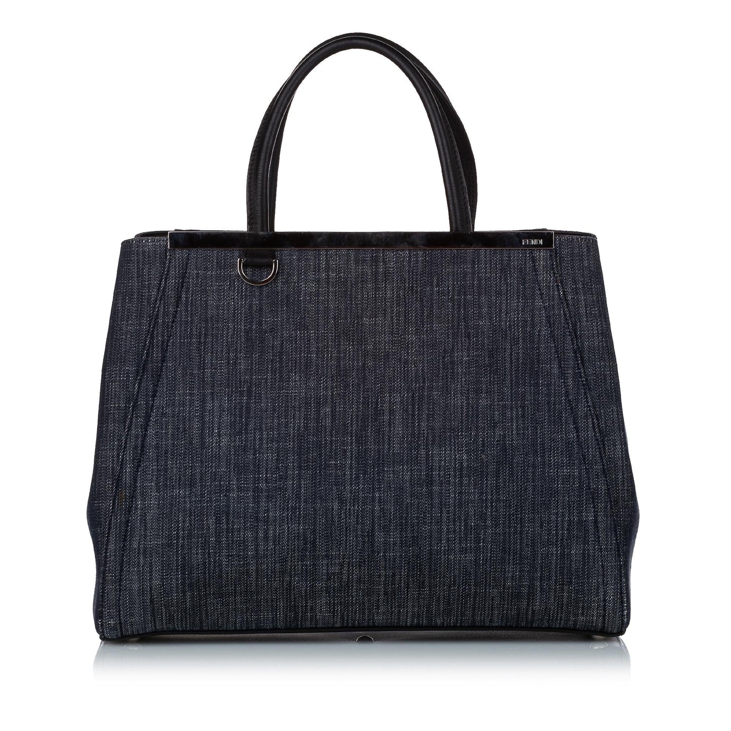 Fendi Petit 2Jours Denim Satchel (29466)