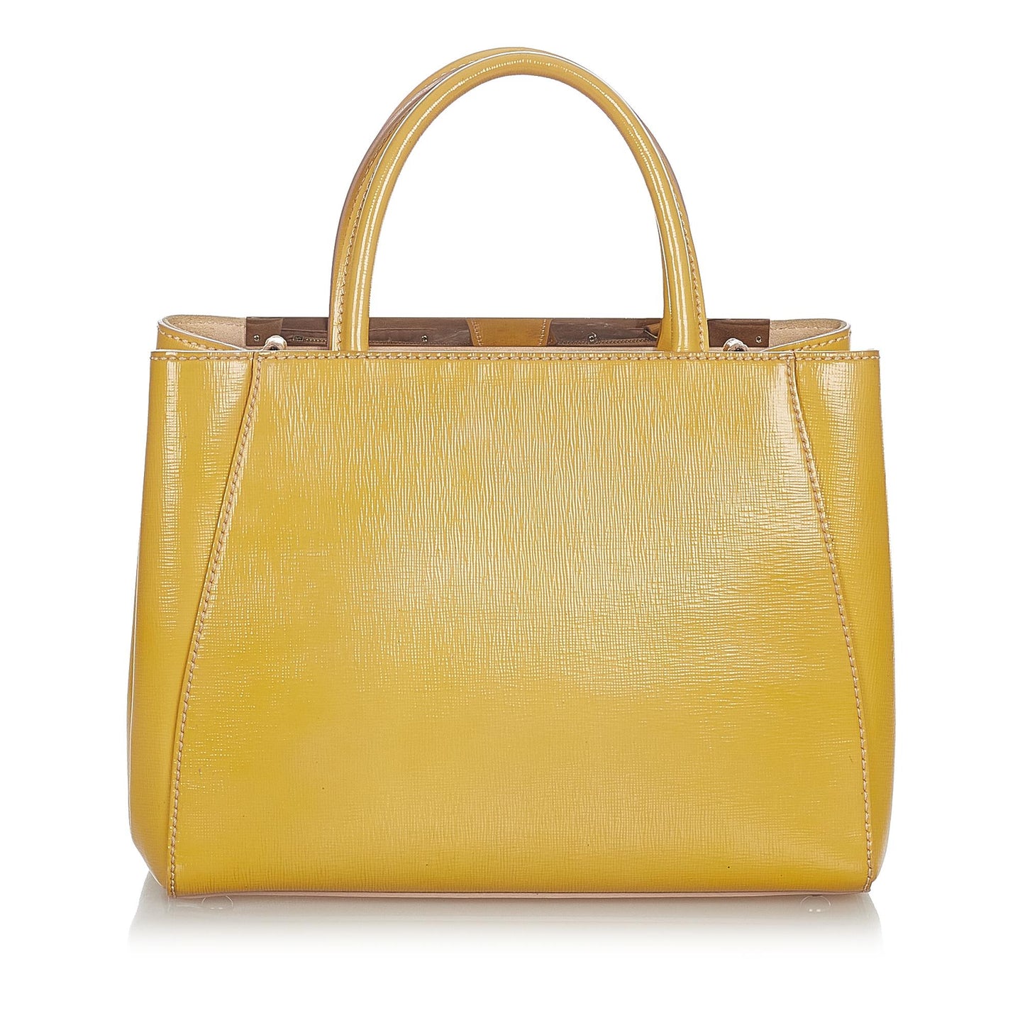 Fendi Petit 2Jours Leather Handbag (23588)