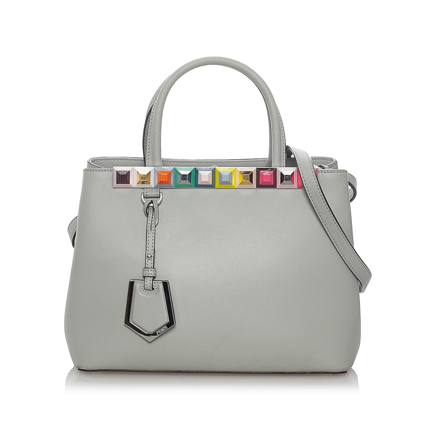 Fendi Petit 2Jours Leather Satchel (29381)