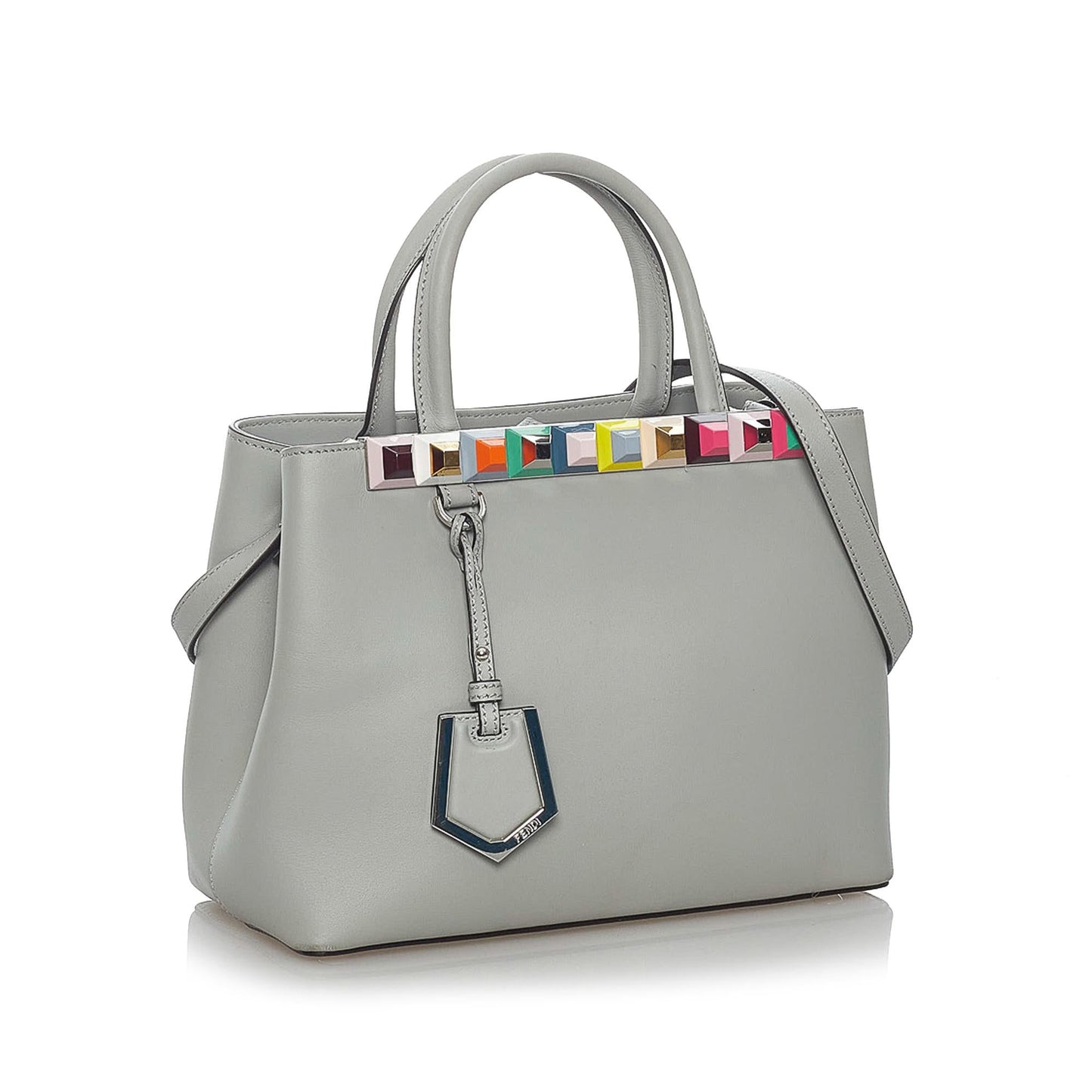 Fendi Petit 2Jours Leather Satchel (29381)