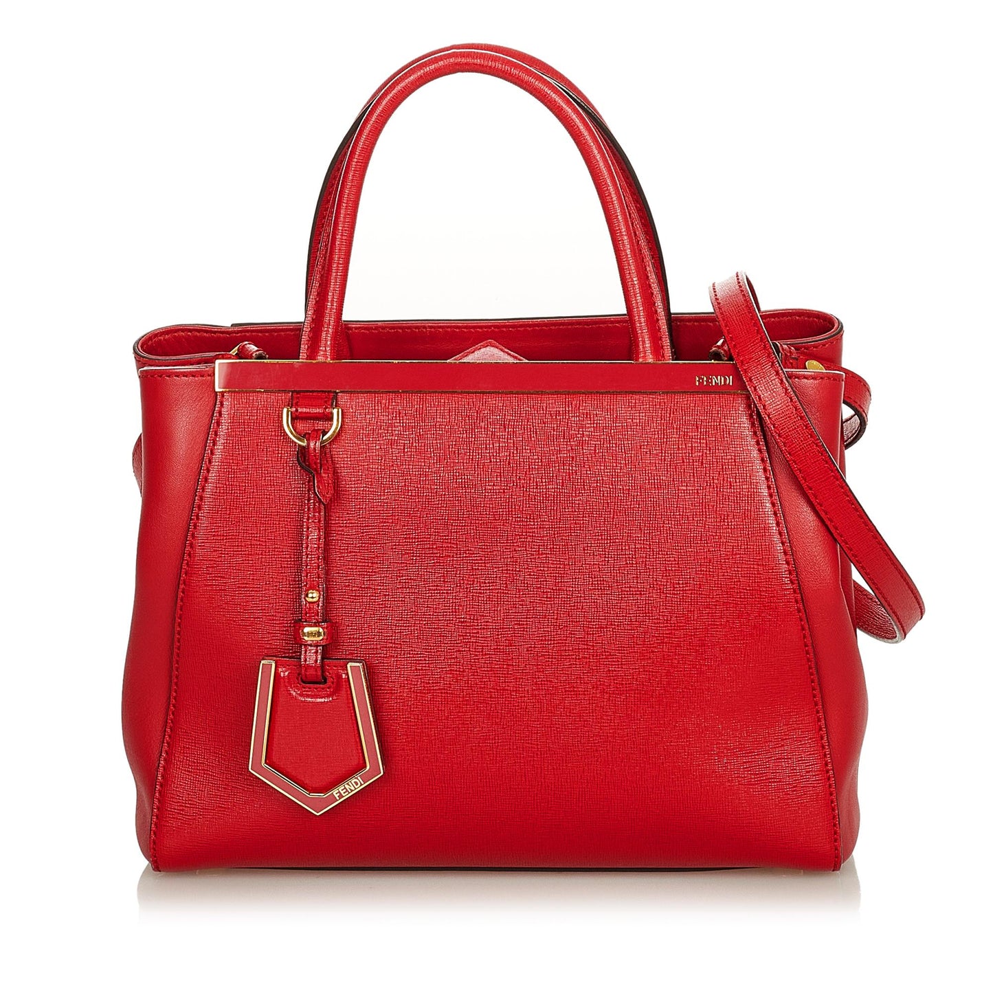 Fendi Petit 2Jours Leather Satchel (33408)