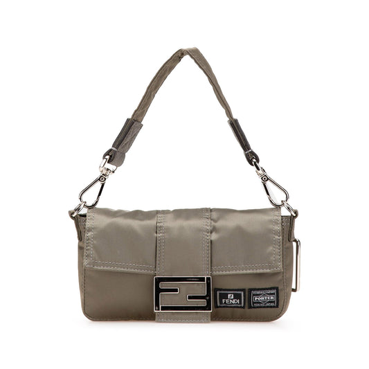 Fendi Porter Yoshida Nylon Baguette Satchel