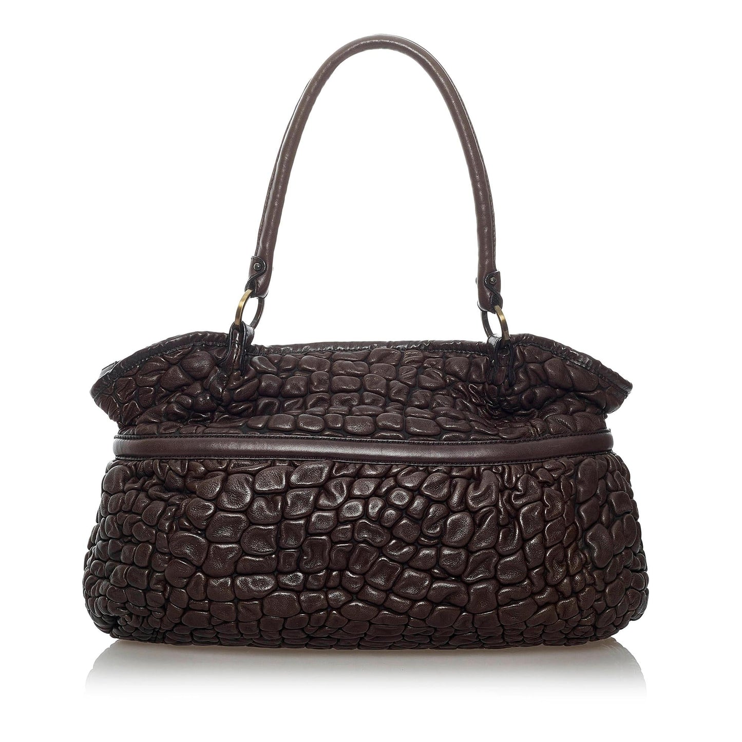 Fendi Puckered Bubble Leather Chef Shoulder Bag (29866)